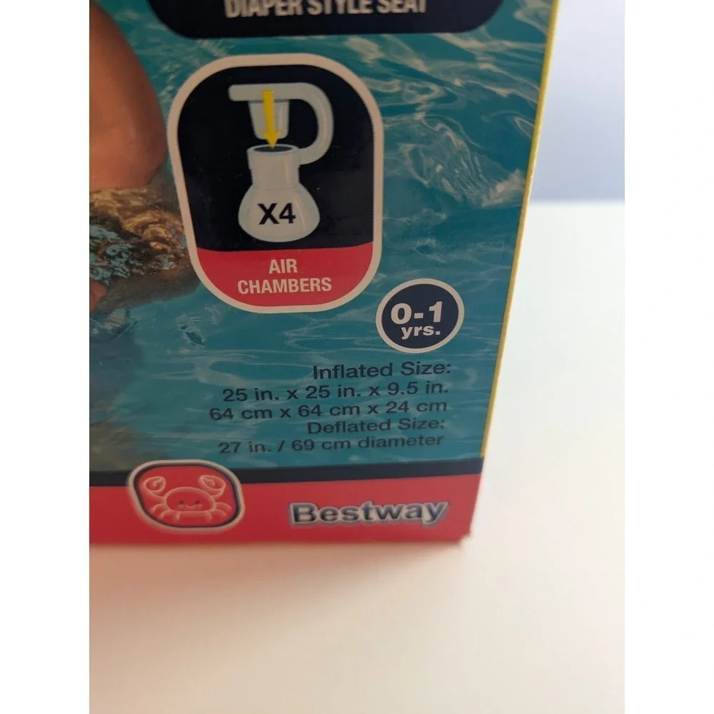 Baby Boat Pool Float  Bestway Swim Safe Round 3 Ring Water Entry 0 1 Years‎